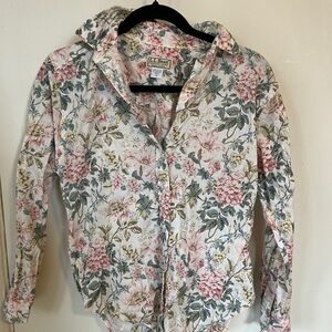 Vintage L.L. Bean floral blouse
